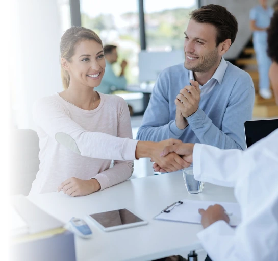 Couple in IVF consultation in Goa with fertility specialist