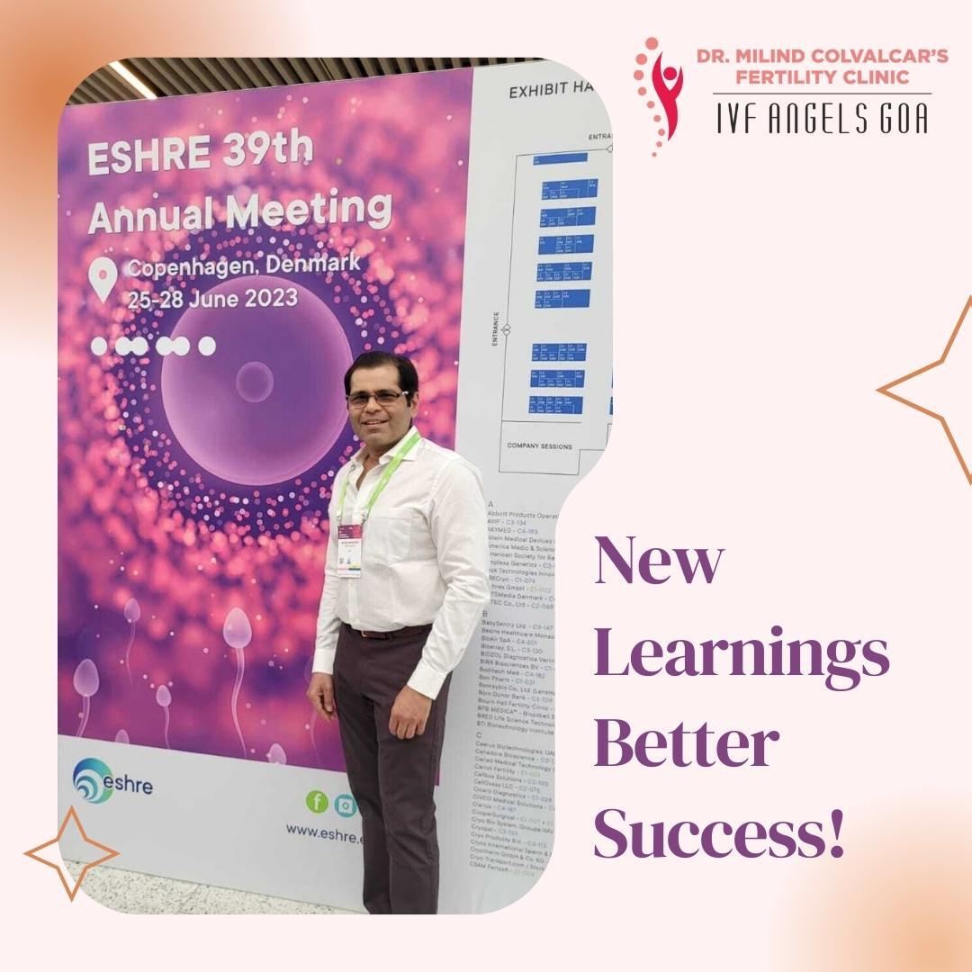 Dr. Milind Colvalcar at ESHRE 39th Annual Meeting, Copenhagen
